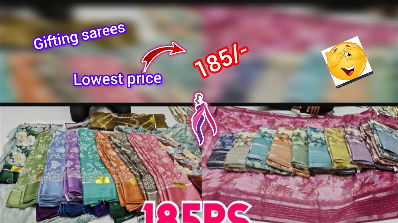 Gifting sarees at lowest price 😮 @RajshreeSilk #saree 