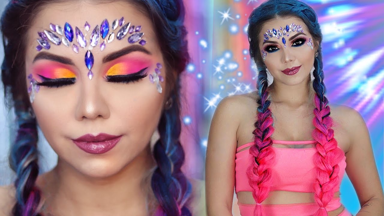 MAQUIAGEM NEON MUITO FÁCIL PARA O CARNAVAL - Camilla Amaral