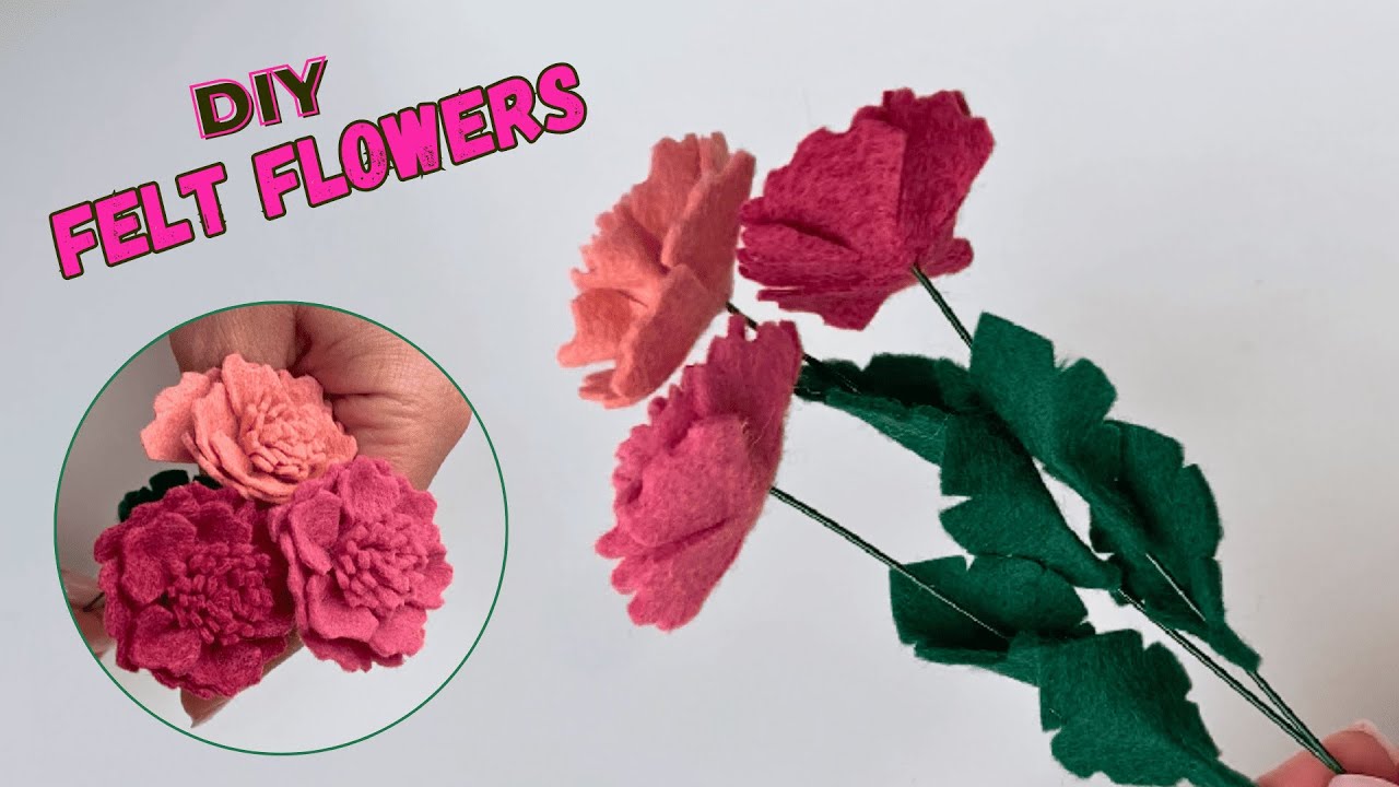 Discover How To Make A Beautiful Felt Flower Bouquet