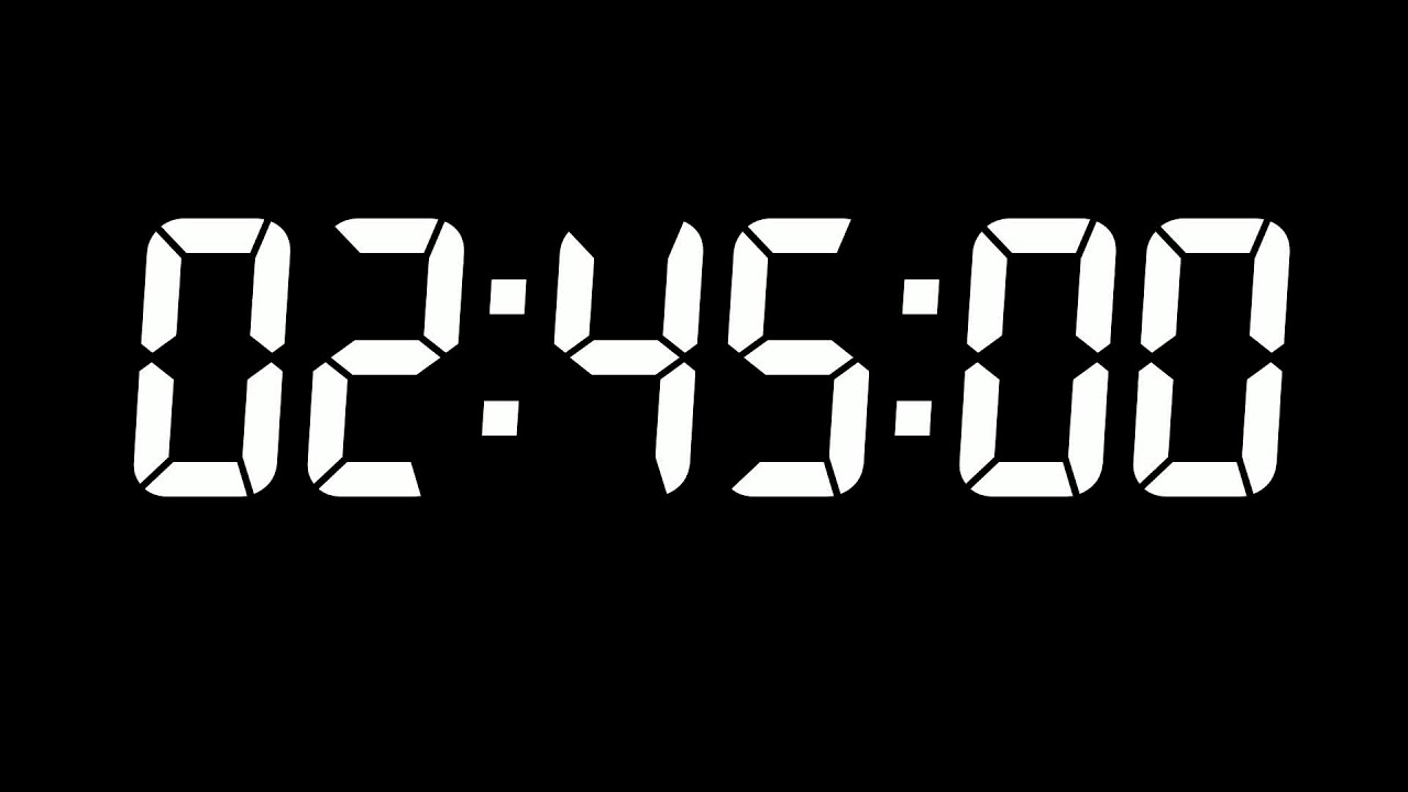 165-Minute HD White Digital Countdown Timer &mdash; Silent, No Ads, Study & Work Timer with End Alarm
