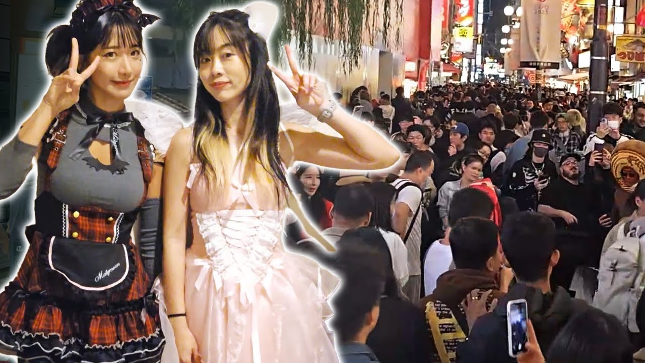 Crazy Halloween in Osaka, Japan!