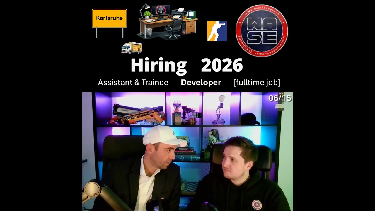 Hiring 2026 Gaming - Assistant&Trainee Developer in Karlsruhe, Germany - by WarmupServer (6-10 /15)