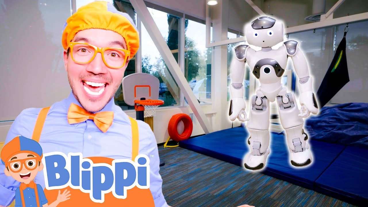 Blippi MEETS Hans The Robot | Blippi's Stories and Adventures for Kids | Moonbug Kids
