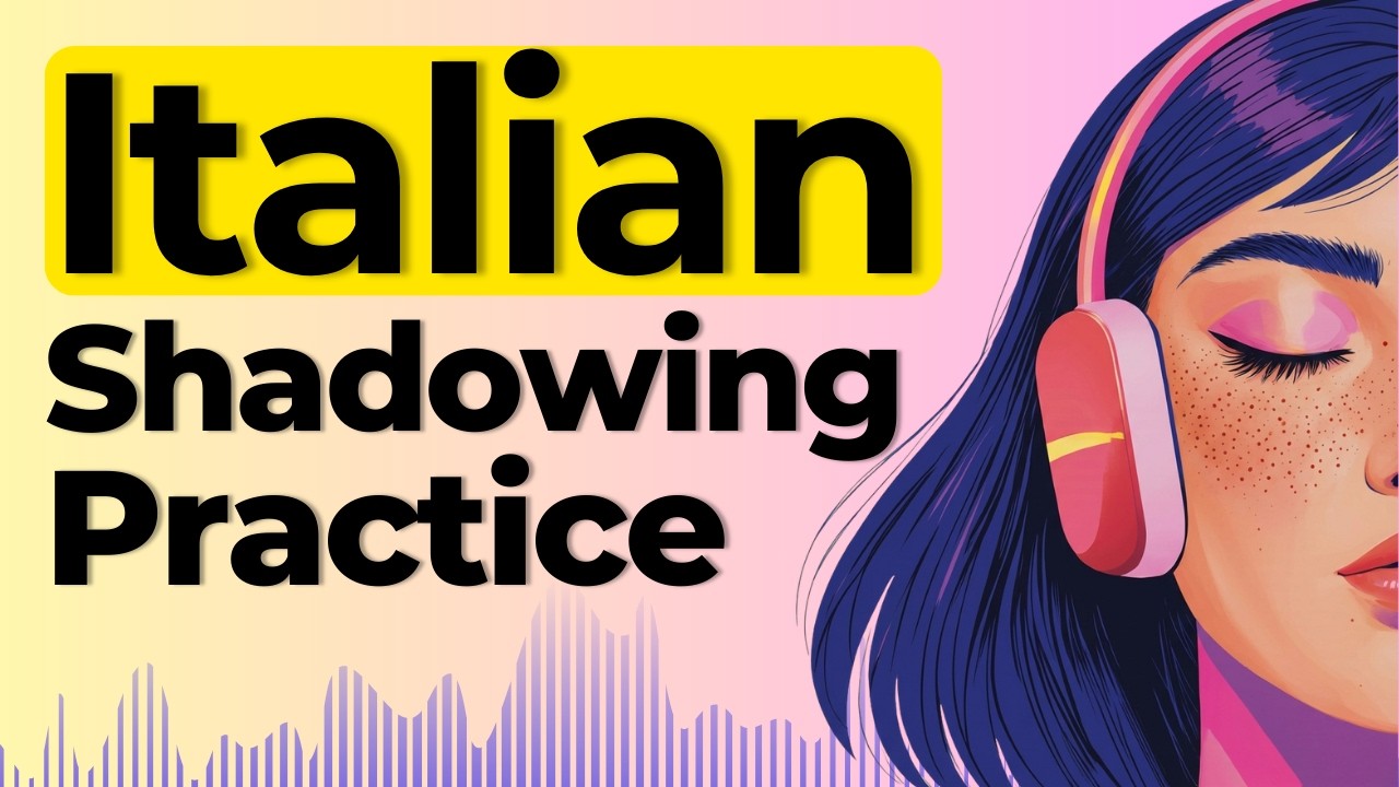 Learn to Speak Italian Naturally | Shadowing Italian Speaking Practice