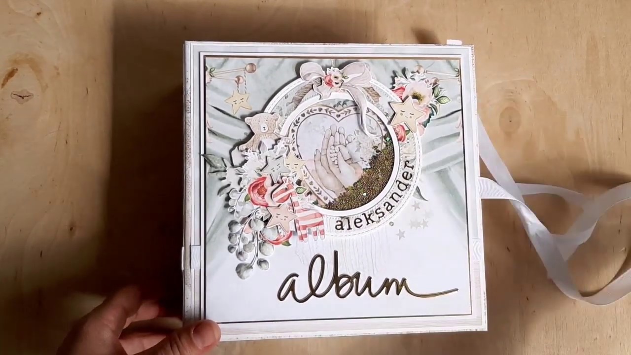 Album dla Olusia z okazji narodzin- Tiny Miracle Mintay Papers