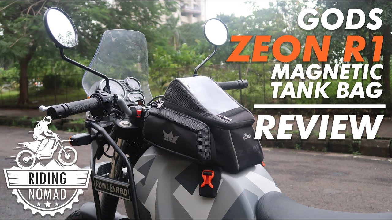 GODS ZEON R1 MAGNETIC TANK BAG REVIEW | HIMALAYAN BS6 | RIDING NOMAD
