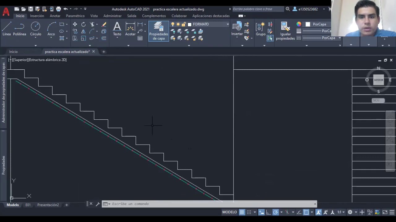Escaleras en AutoCad