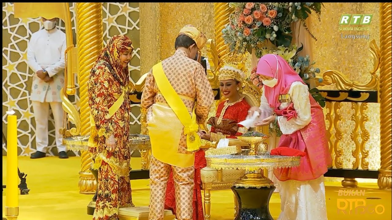 Brunei Royal Wedding 2023 : Majlis Istiadat Berbedak Pengantin Diraja Princess Azemah & Prince Bahar