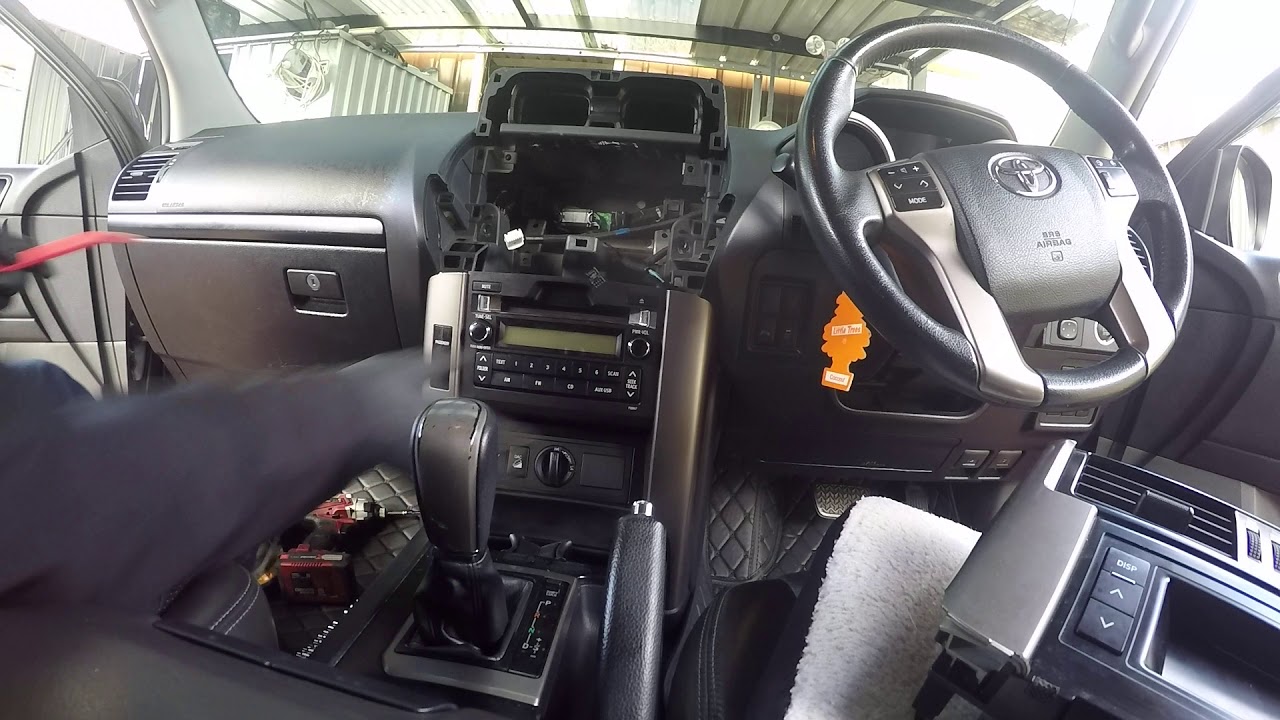 Toyota Prado 150 series Stereo Removal and new head unit installation part 1