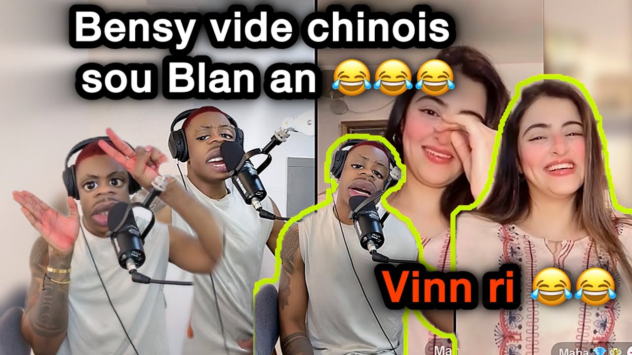 😂 Bensy ap pale Chinois ak Blan an 😂😂😂 Mezanmi siw pa gen Dan pou ri pa gadel  - bel plezi 😂😂