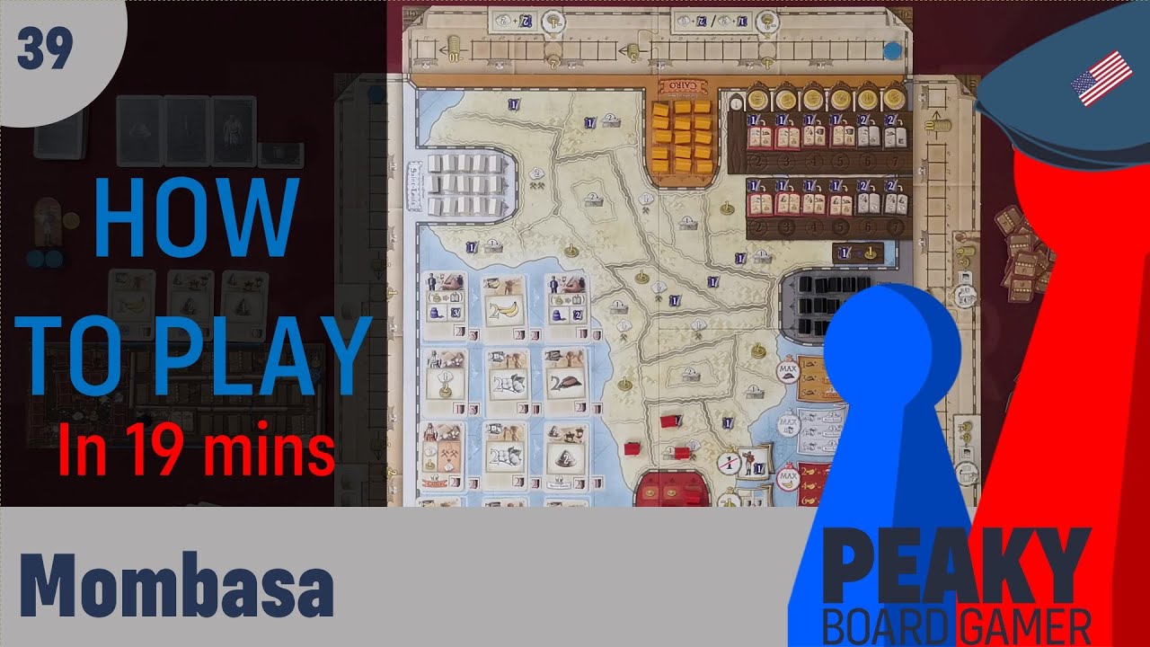 Настольная игра «Момбаса» — Видеоинструкция по игре — Peaky Boardgamer