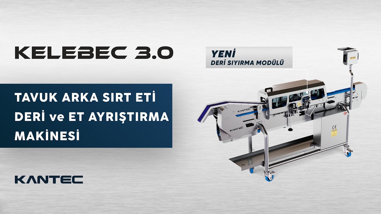 Tavuk Arka Sırt Eti Deri ve Et Ayrıştırma Makinesi | Kesimhanelere Özel Tasarlandı | Kelebec 3.0 |