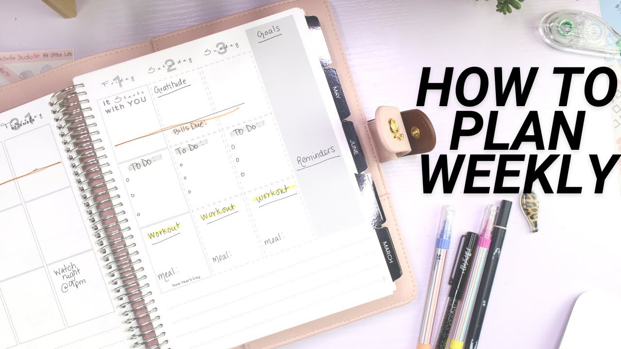 How To Plan and Organize Your Week To Slay Your Life | Weekly Planning For Beginners