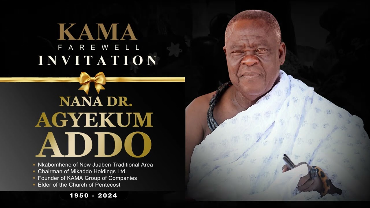 KAMA CEO Funeral announcement Advert