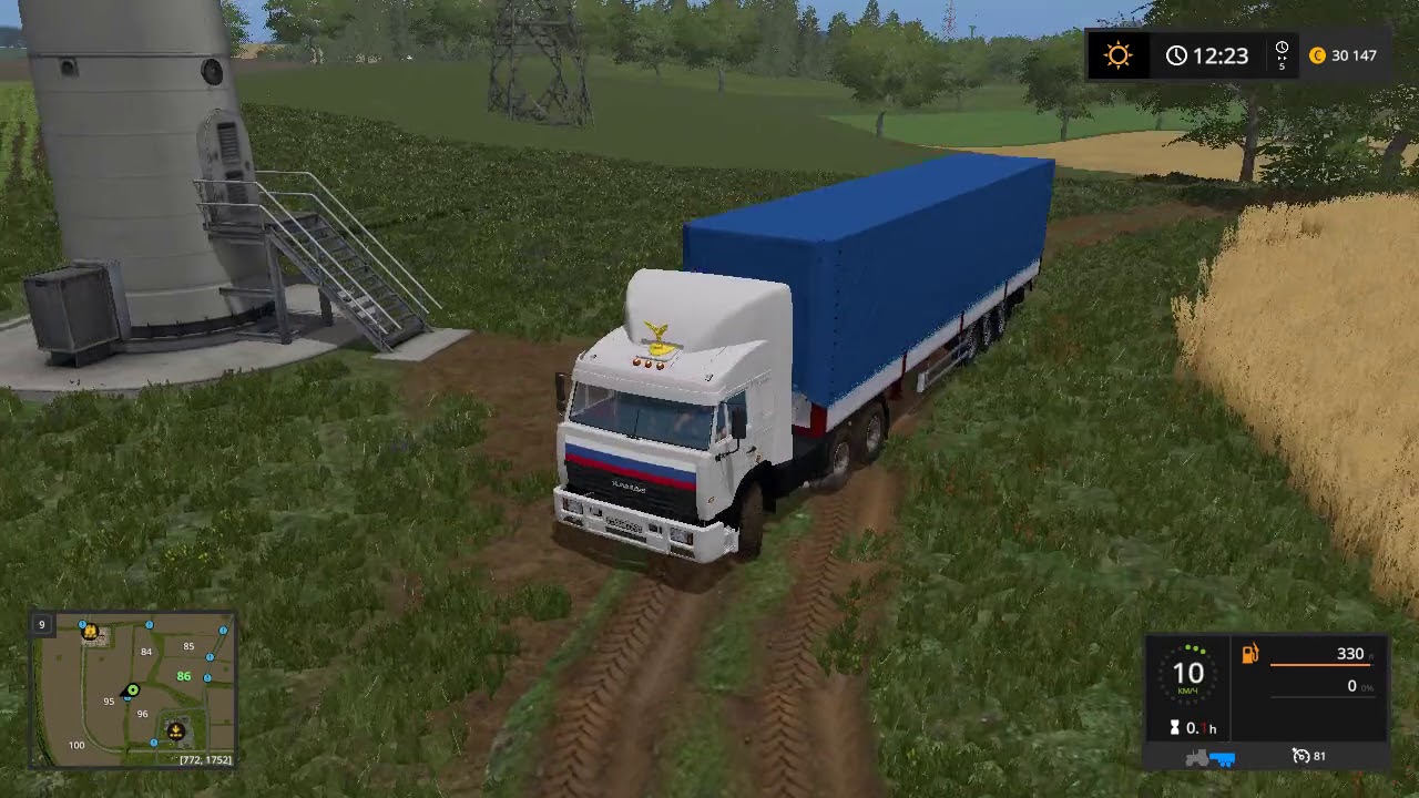 Farming Simulator 17  Дальнобойщики КамАЗ 54115