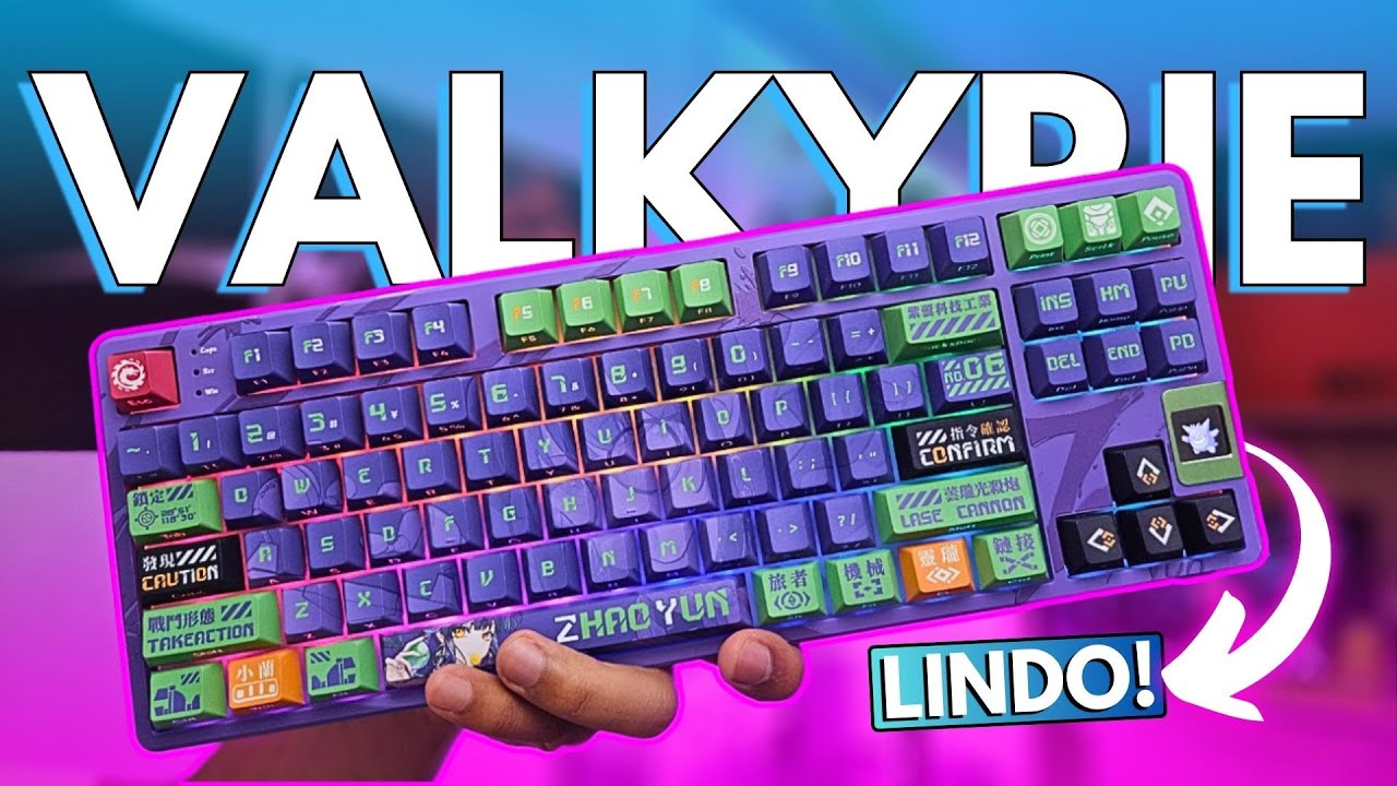 O TECLADO MAIS DIFERENTE QUE VOCE VAI VER | VALKYRIE VK87 ZHAOYUN