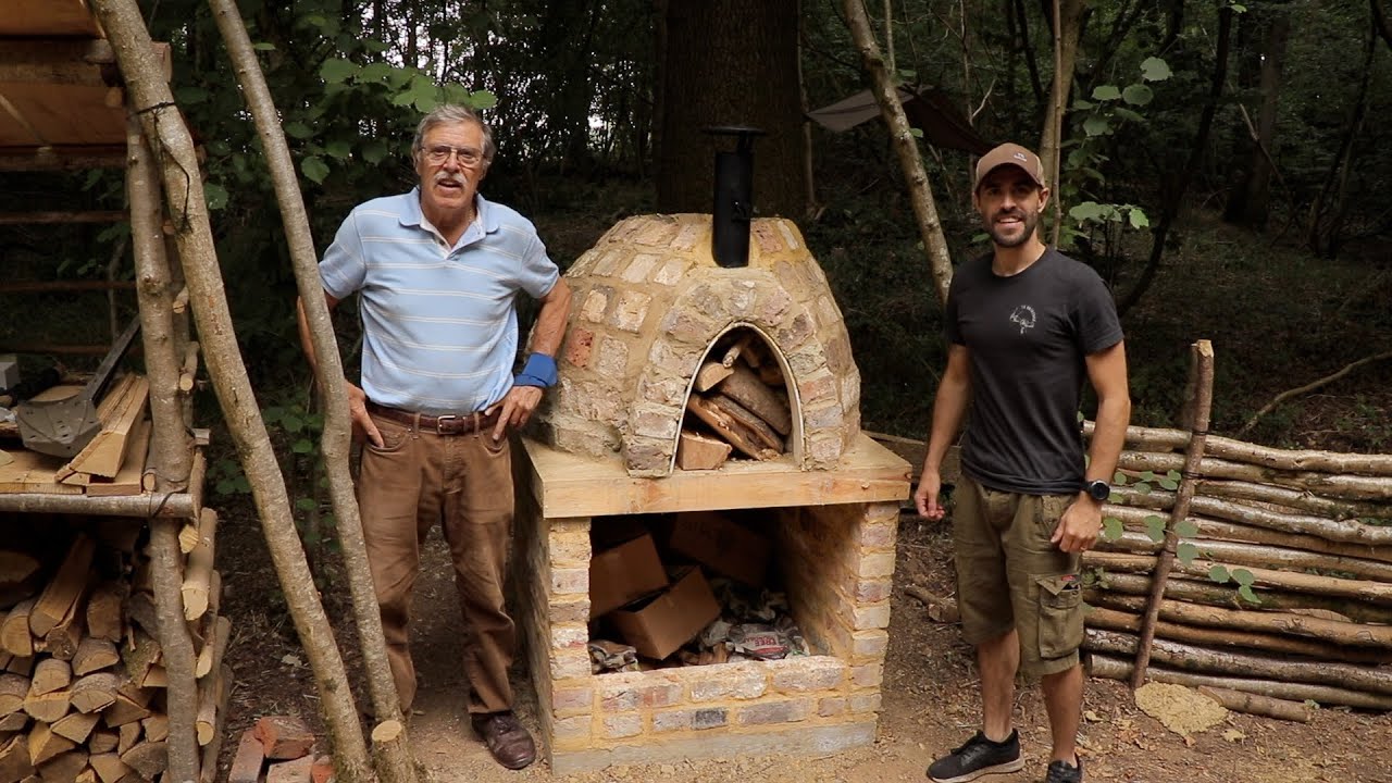 Building a Rustic Oven with Chimney in the Woods
