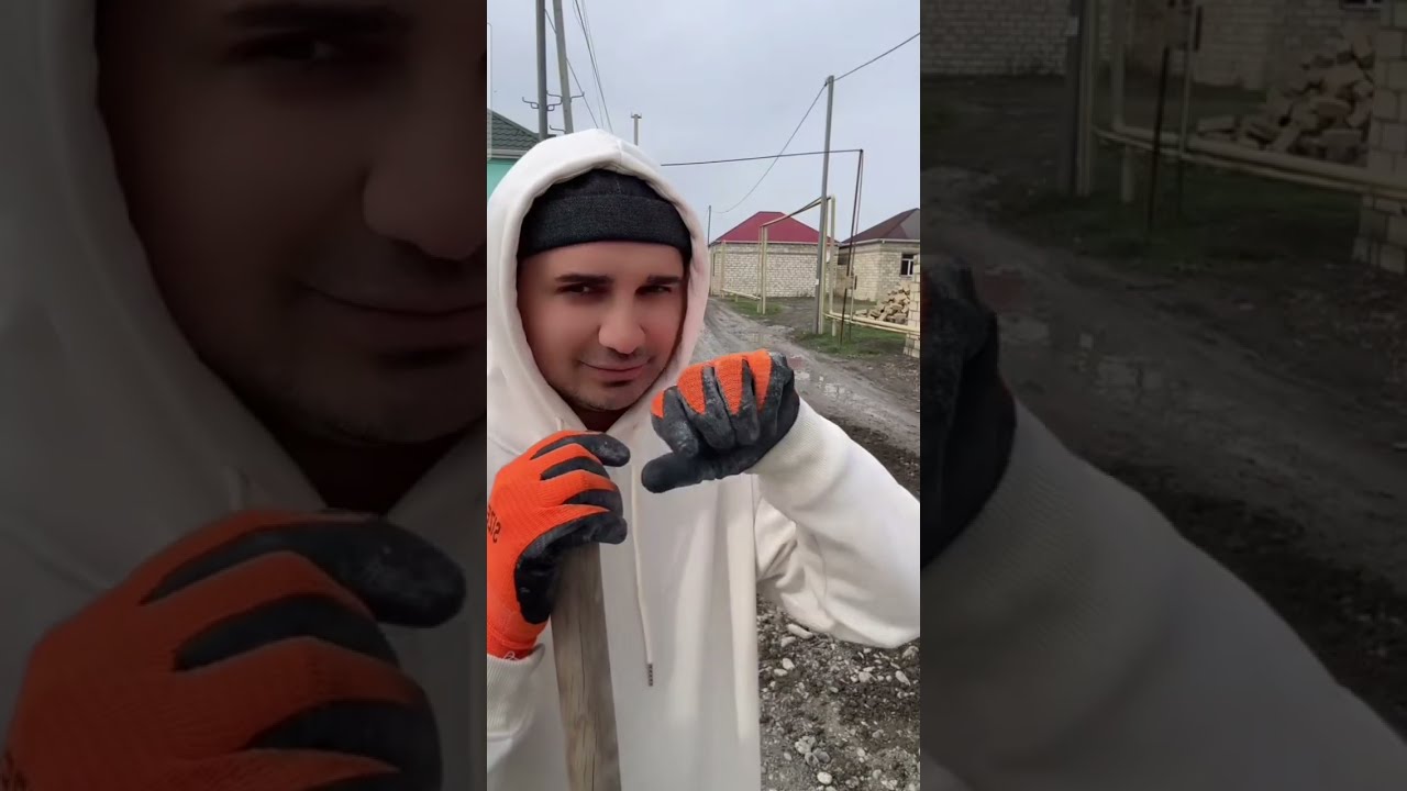 Tima evini həyətini qazır, yeniliklər edir😃