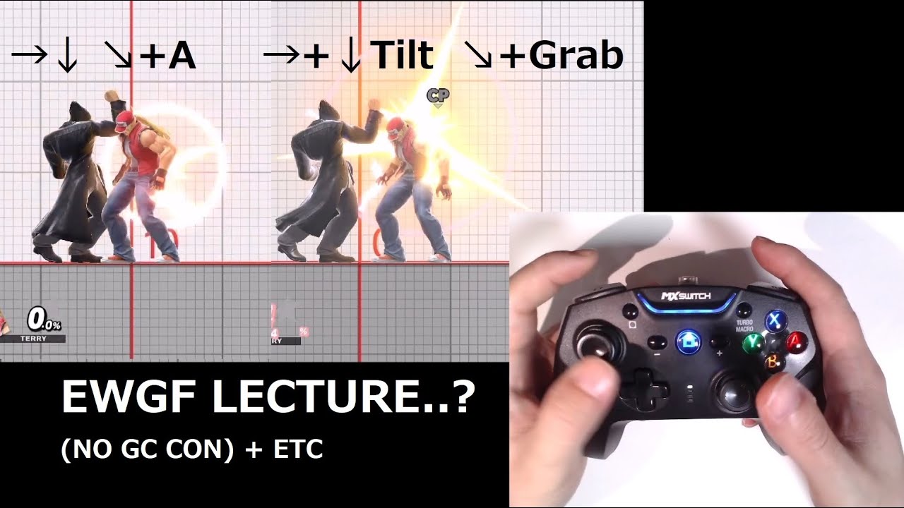 [SSBU] 대난투 카즈야 초풍 강좌(게임큐브 컨트롤러 X ) / KAZUYA EWGF LECTURE..? ( NO GC CON + ETC )