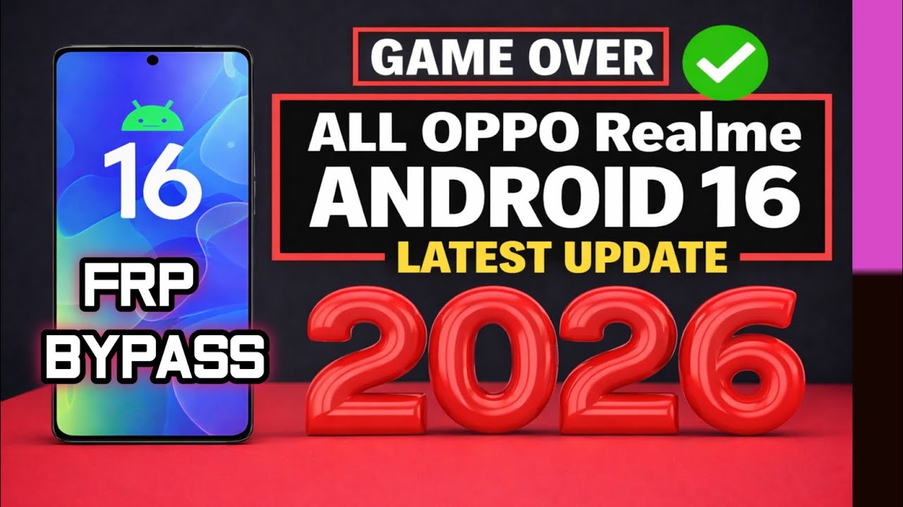 All OPPO & Realme Android 16 FRP Bypass 2026 Without PC | OPPO, Realm Android 16 Google/Frp Bypass 