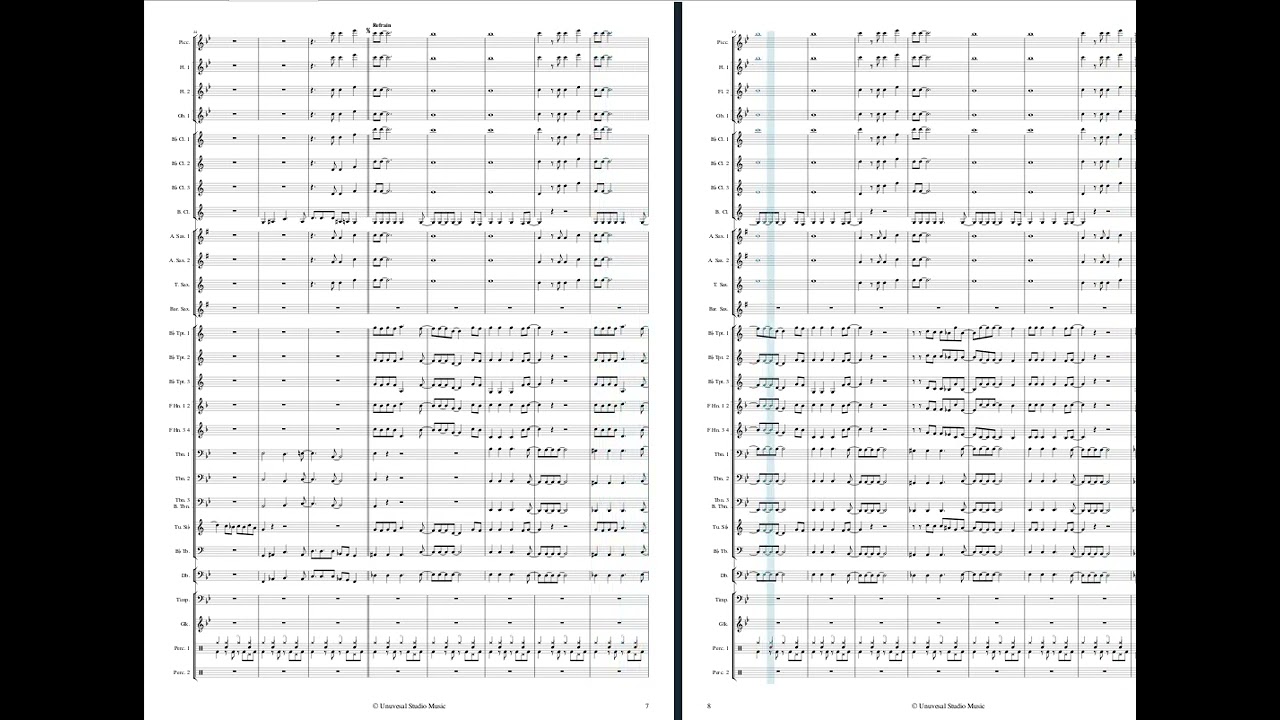 Double life and Happy for Concert Band.