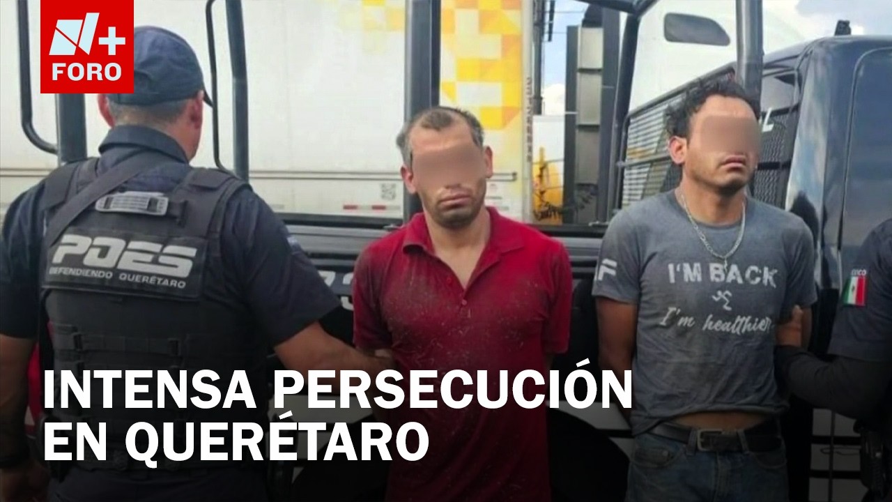 Así fue la persecución para capturar a dos ladrones de transporte de carga en Querétaro