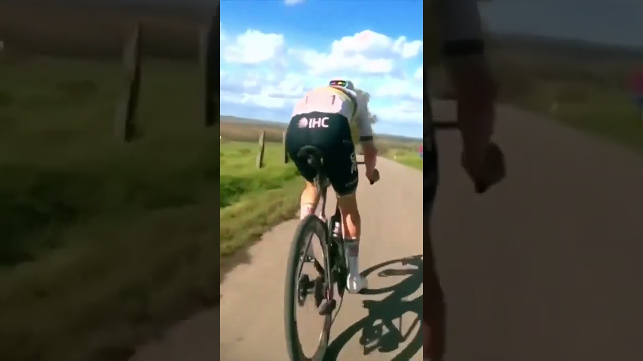 POV: You&rsquo;re following Pogačar after the Paterberg on the way to winning the Tour of Flanders! 🔥