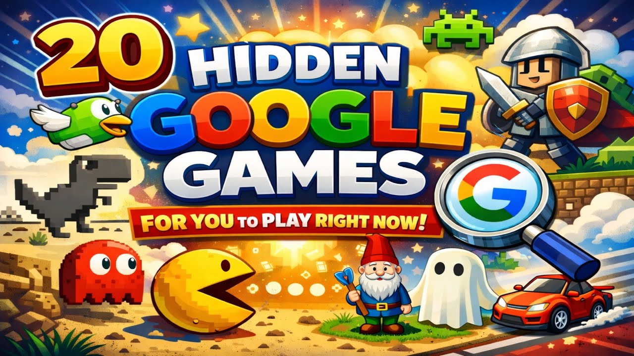 20 лучших скрытых игр Google, в которые можно играть БЕСПЛАТНО!