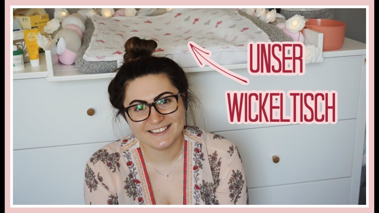 Unser Wickeltisch mit Stoffwindeln