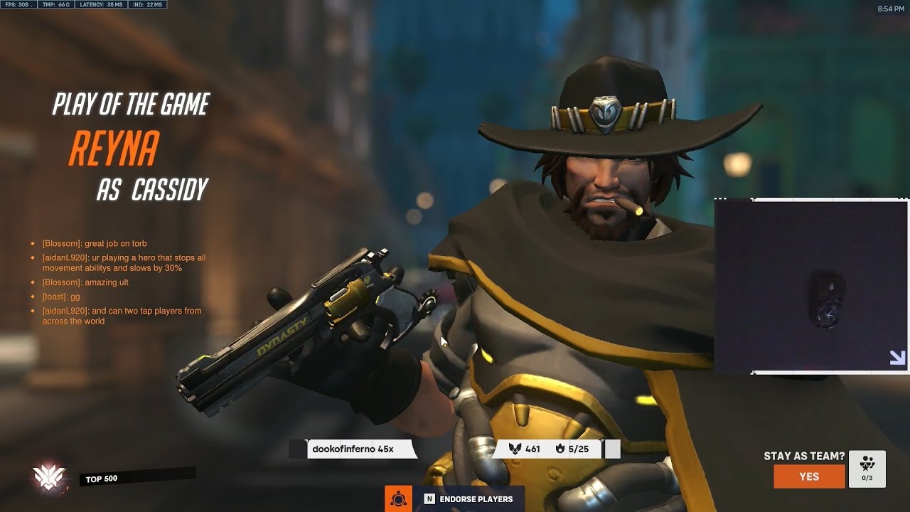 POTG! 17K DMG! GALE CASSIDY OVERWATCH 2 SEASON 5 GAMEPLAY TOP 500