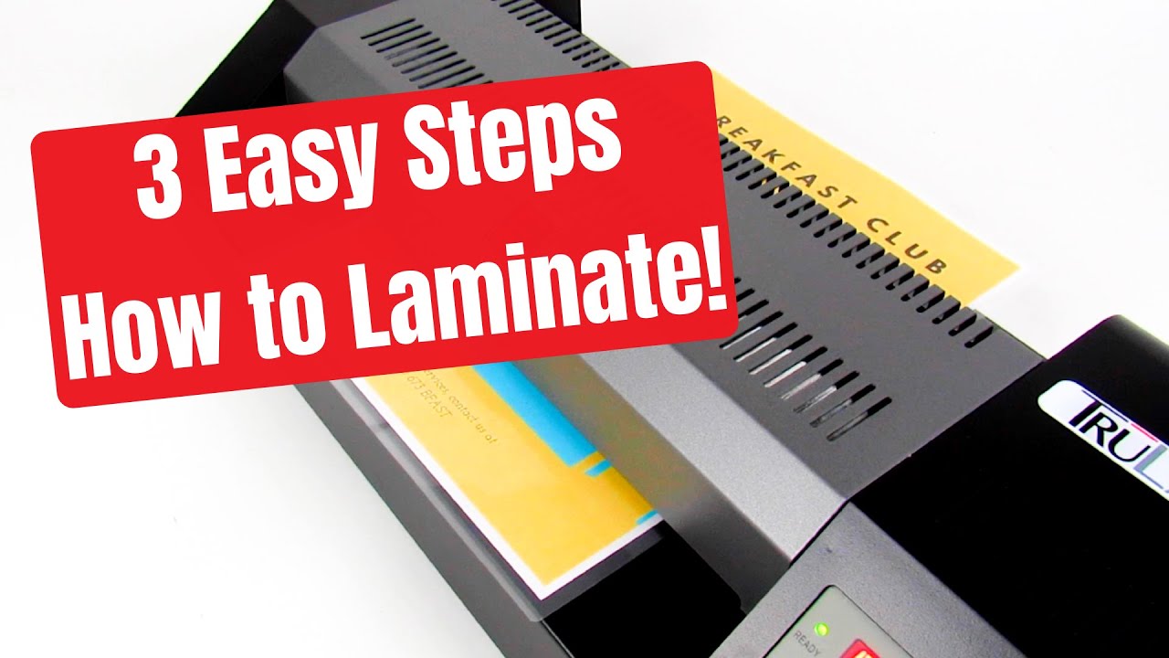 How to use TruLam's TL-330T Variable Speed Laminator - 3 Easy Steps - Blazing fast machine!