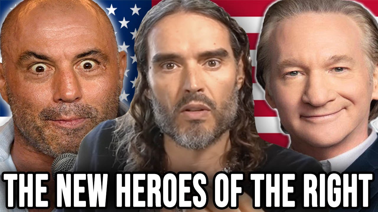 Why the Right-Wing Now LOVE ‘Lefties’ Russell Brand, Joe Rogan and Bill Maher for being ‘Anti-Woke’