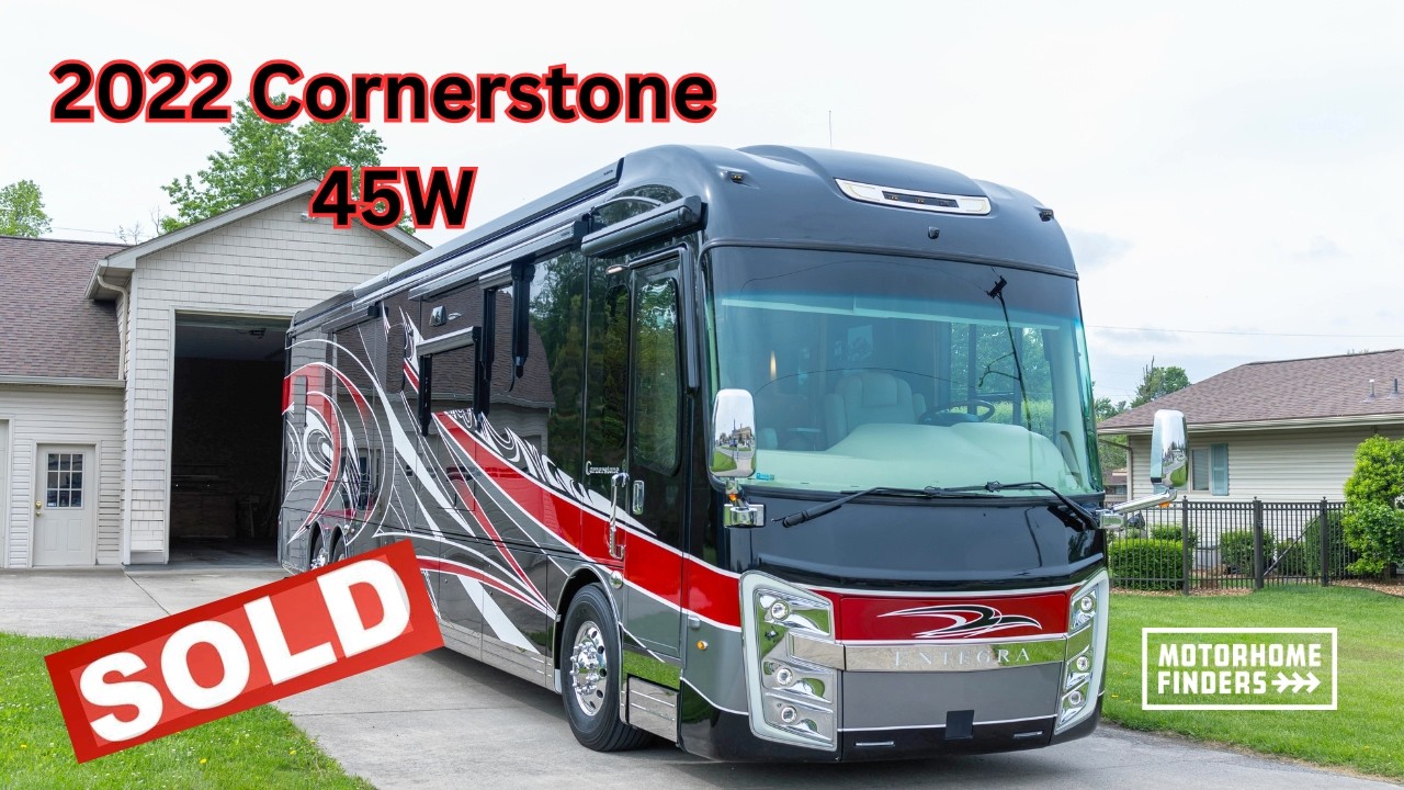 JUST LISTED - 2022 Entegra Coach Cornerstone 45W    |    www.MotorhomeFinders.com