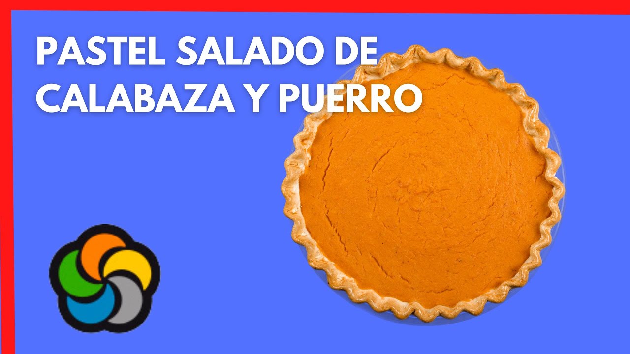Pastel salado de calabaza y puerro
