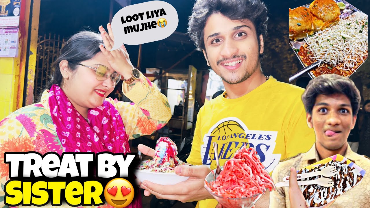Zabardasti sister se treat leli humne 😍 Kharcha karwa diya 😝 Thakyou sister 💕