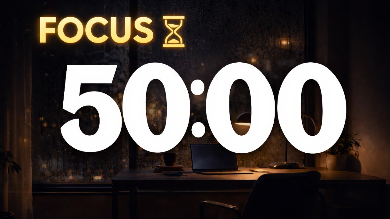 Stay Focused for 2 Hours – 50/10 Pomodoro Study Timer