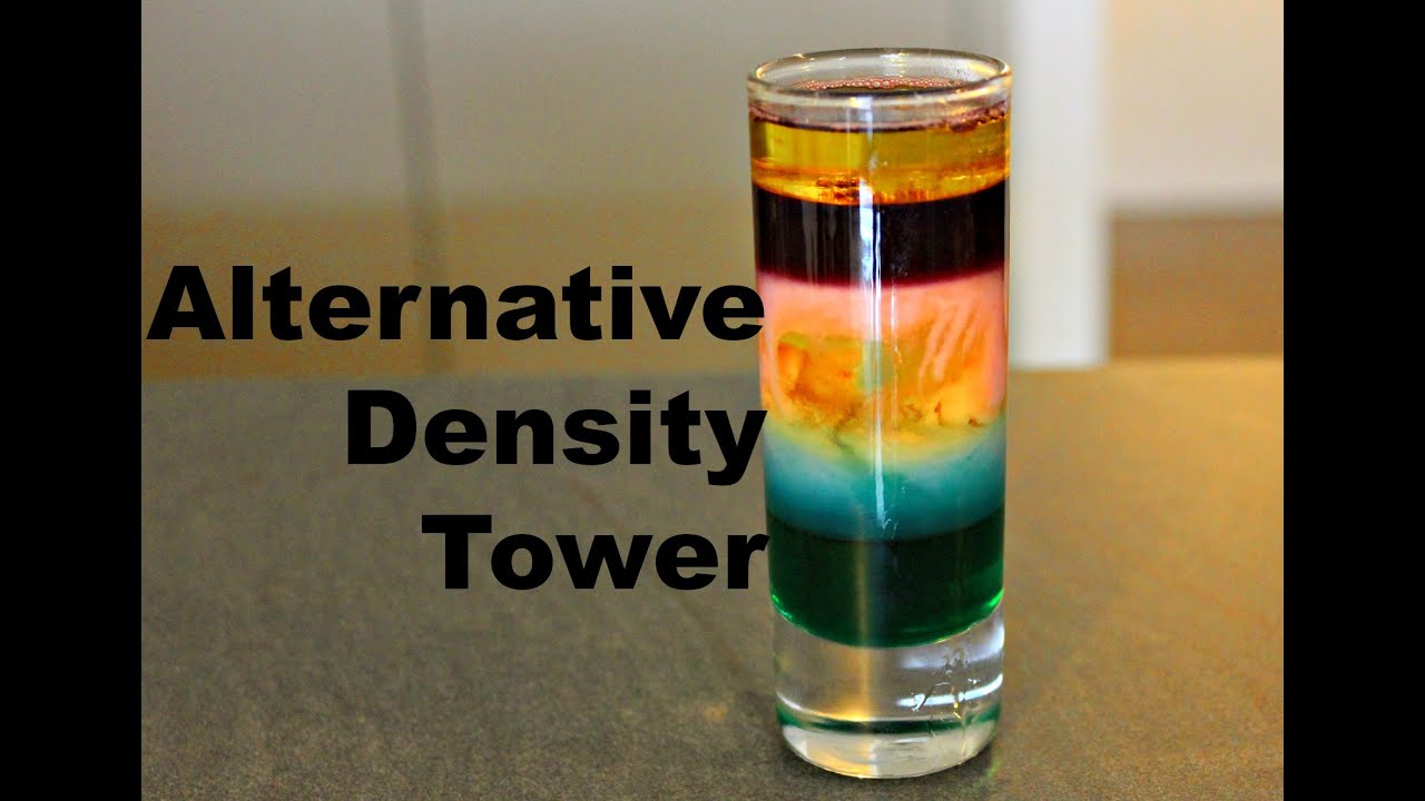 Башня плотности: какая жидкость плотнее? | Наука для детей