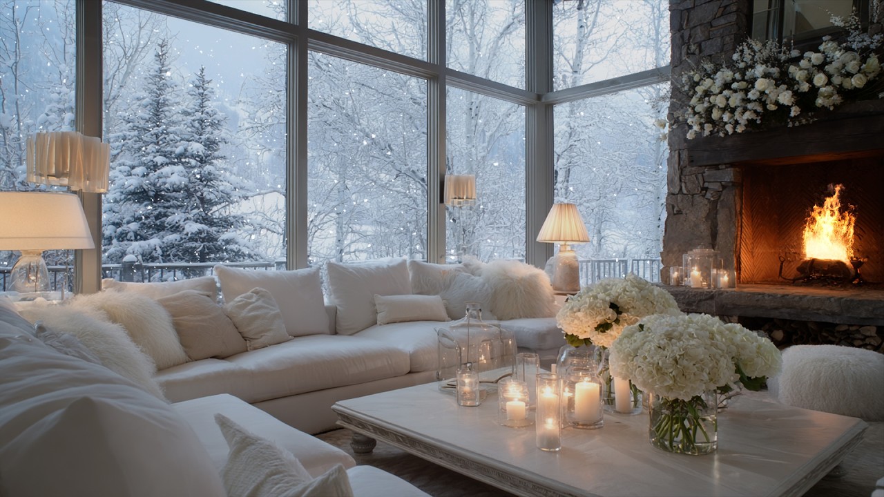 Soft Piano Moving Gently beneath Winter Glow ❄️ A Calm, Quiet Atmosphere for Deep Focus
