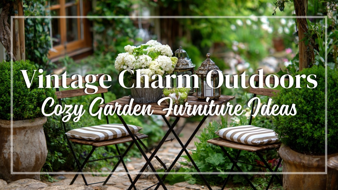 French Rustic Garden Furniture for Small Spaces 🪑 | Vintage Comfort Meets Outdoor Elegance