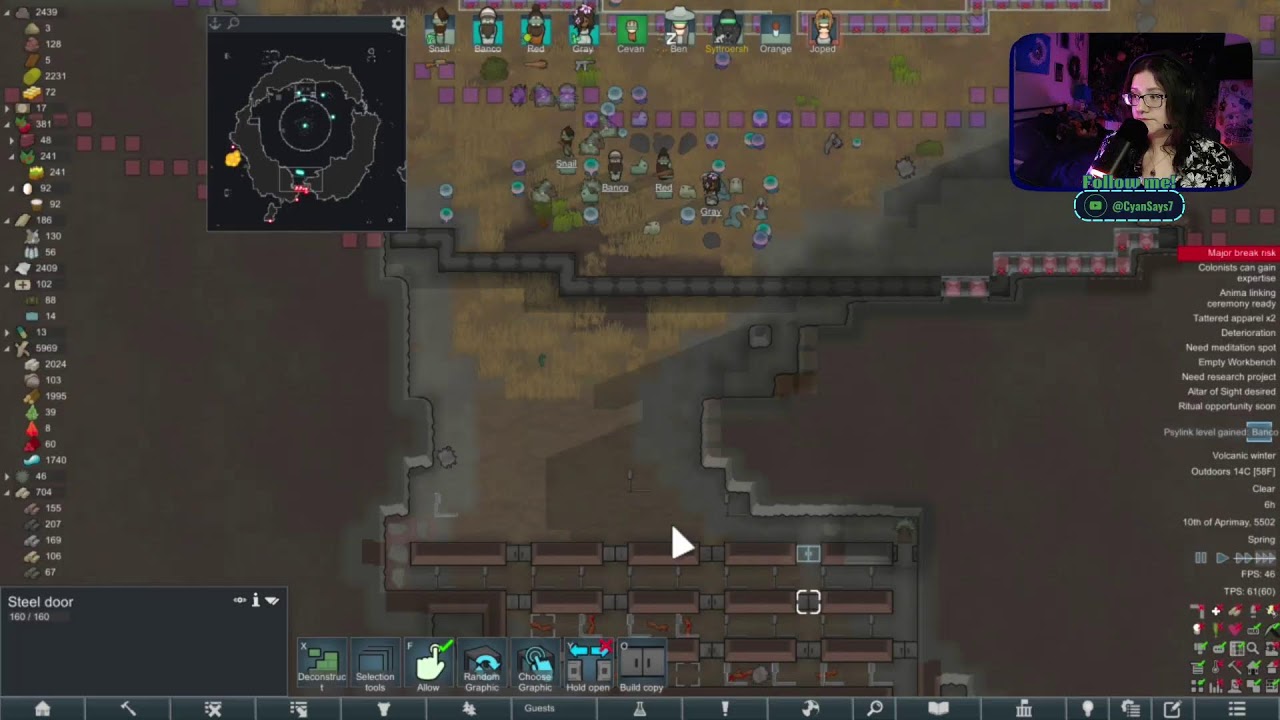 NEW RIMWORLD RUN! The Sightless Sacred Forest part3