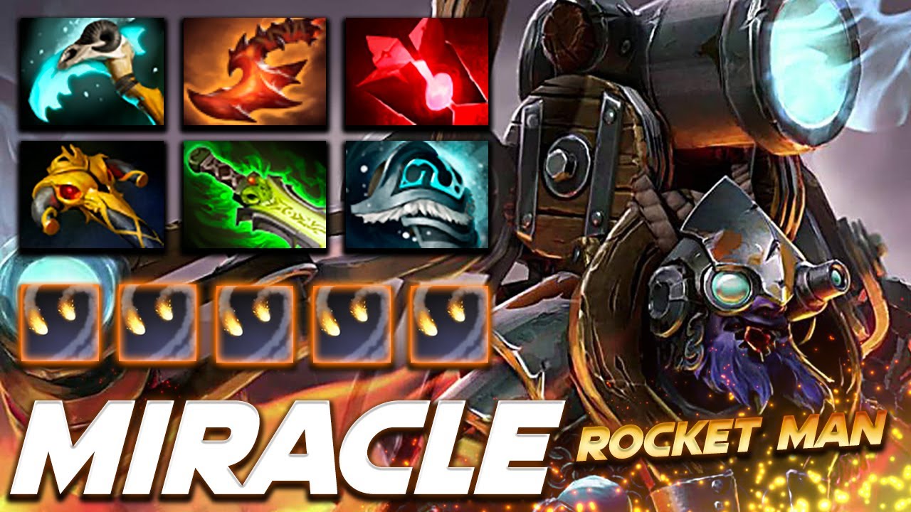 Miracle Tinker Rocket Man - Dota 2 Pro Gameplay [Watch & Learn]