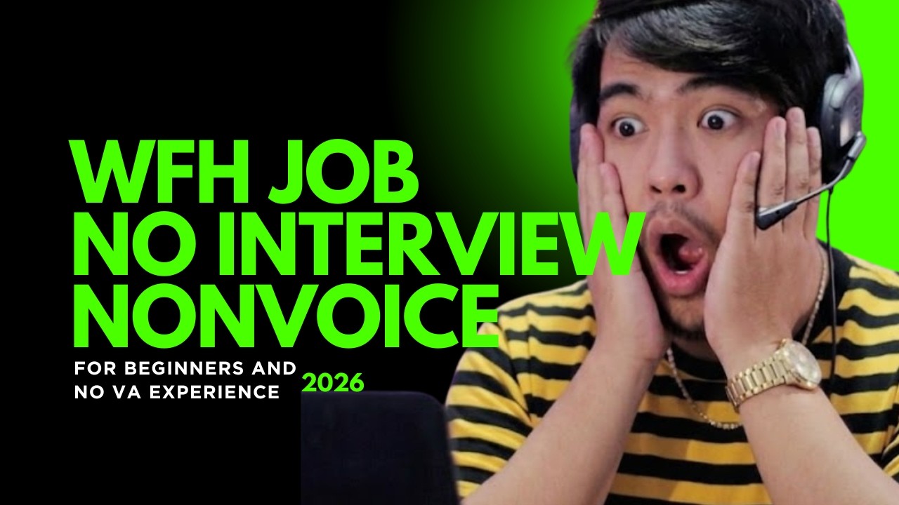 WFH HIRING NON-VOICE NO INTERVIEW - FOR BEGINNERS AND NO EXPERIENCE 2026 | KUYA RENEBOY