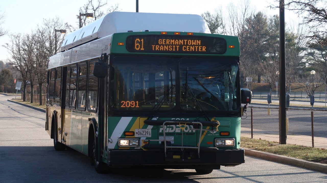 2006 New Flyer C40LF Cummins C Gas - Montgomery County RideOn Bus 5834 - Route 61 w/@ElyseHorvath