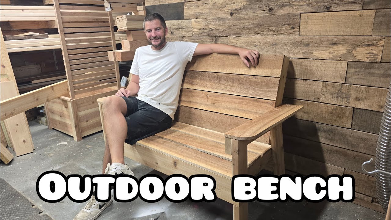 How to Build an Outdoor Bench | Building outdoor furniture