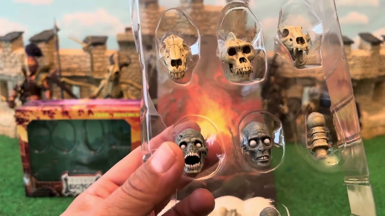 The Mythic Legions Undead Head Packs, Bone Wings and Belt Packs Reviewed!!