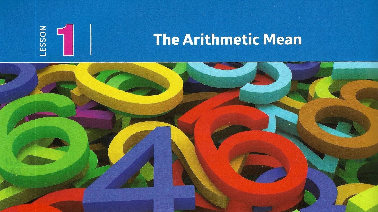 Prep1\ Math - 1st term\ Unit 3\ Lesson 1\ The arithmetic mean ماث أولى إعدادى لغات.