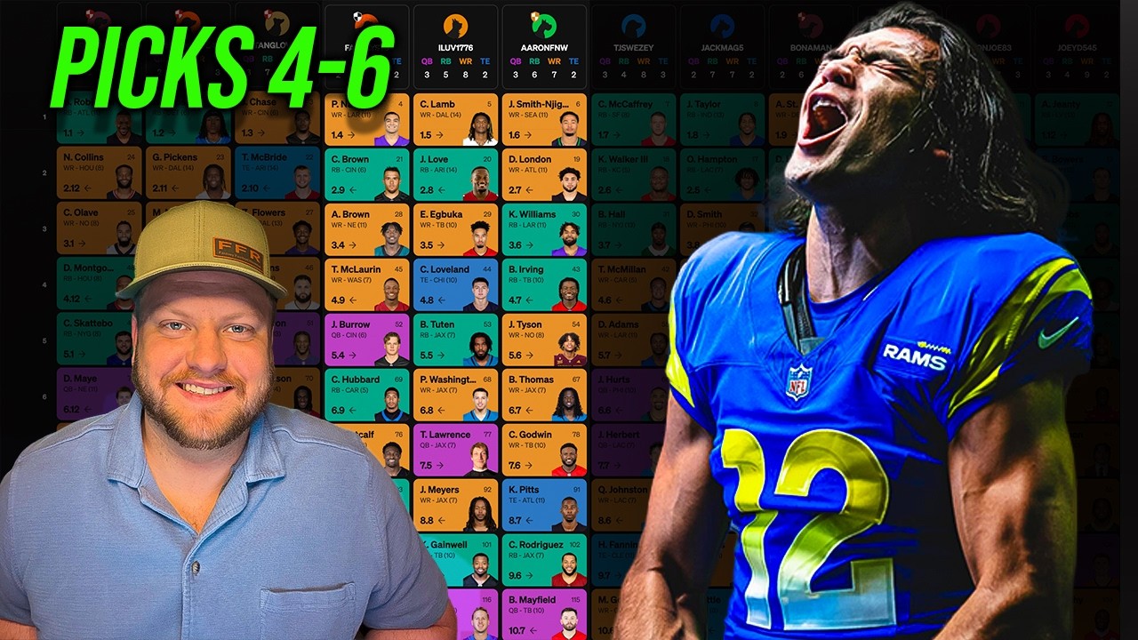 The Best 2026 Fantasy Football Draft Strategy (Picks 4, 5 & 6)