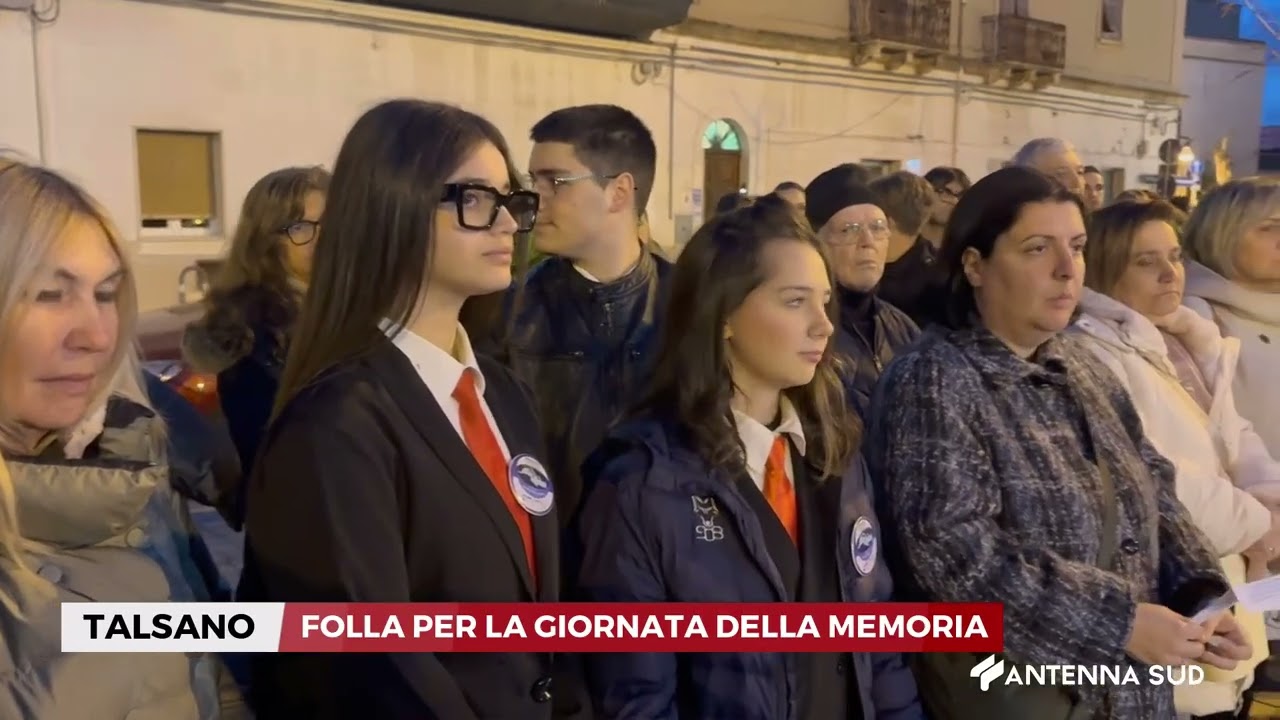 28 GENNAIO 2025 - TARANTO - TALSANO: FOLLA PER LA GIORNATA DELLA MEMORIA