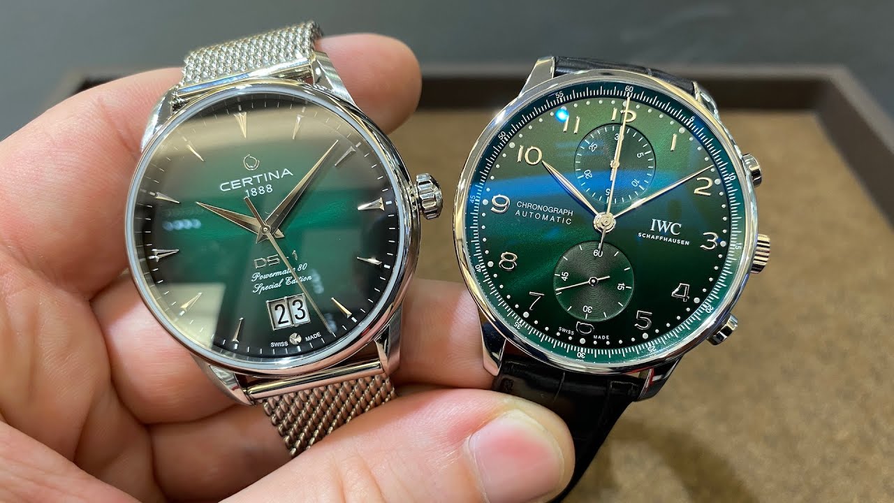 €800 vs €8.000 watch / Certina and 10x more expensive IWC