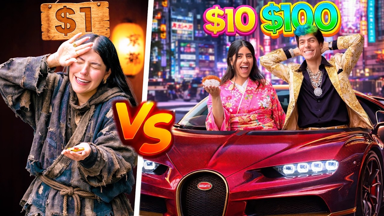 SOBREVIVIENDO CON $1, $10 Y $100 EN JAPON | LOS POLINESIOS